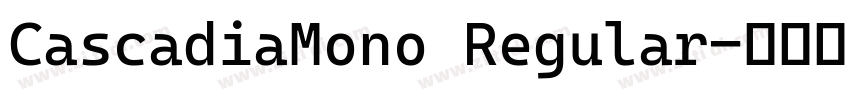CascadiaMono Regular字体转换